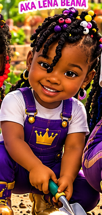 Original 3D cartoon artwork of Alina